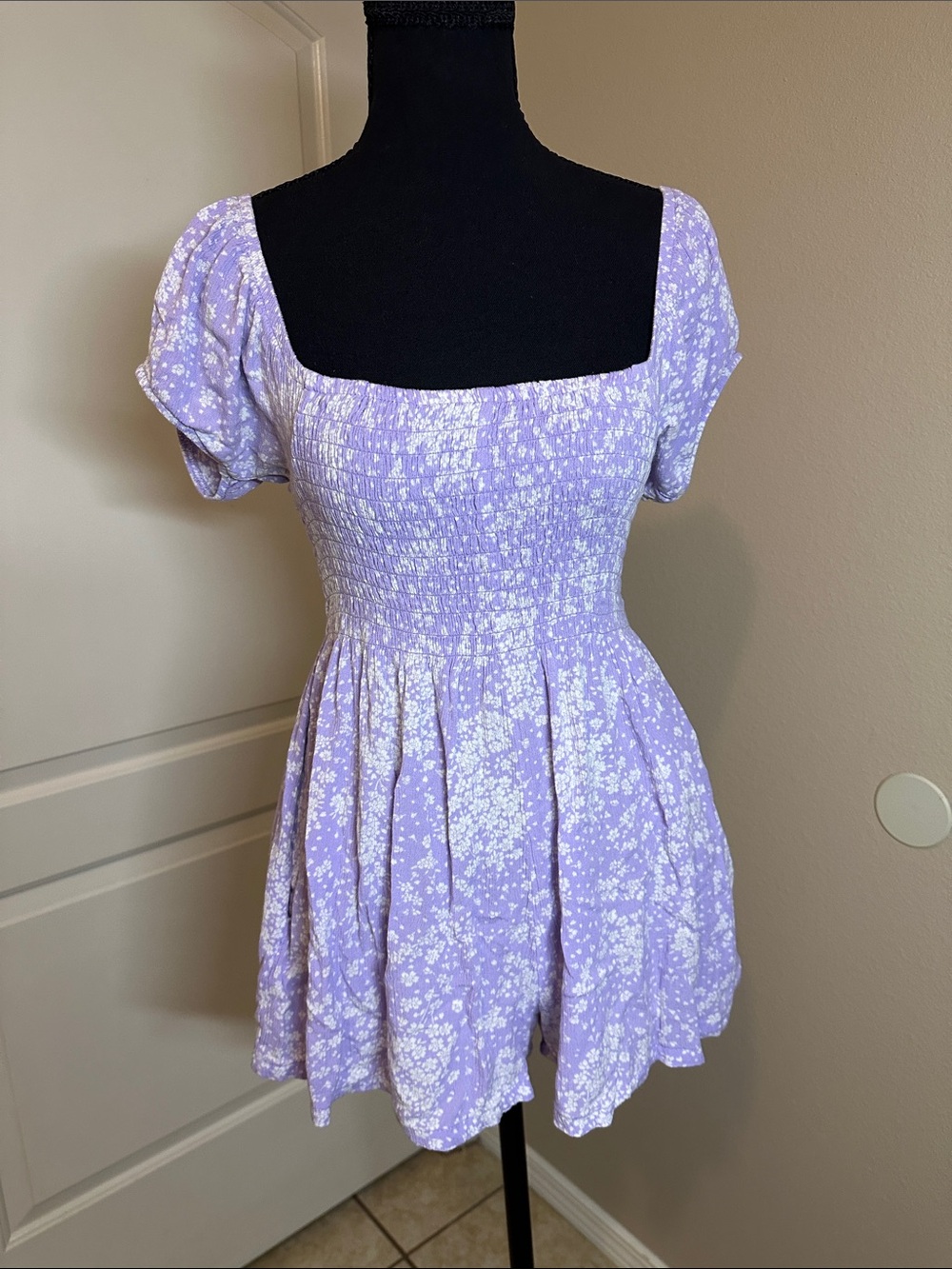 Sky and Sparrow Lilac Floral Romper